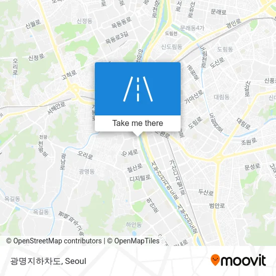 광명지하차도 map
