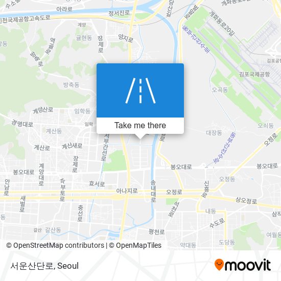 서운산단로 map