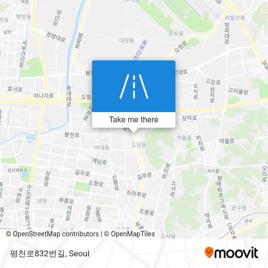 평천로832번길 map