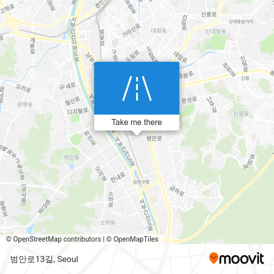 범안로13길 map