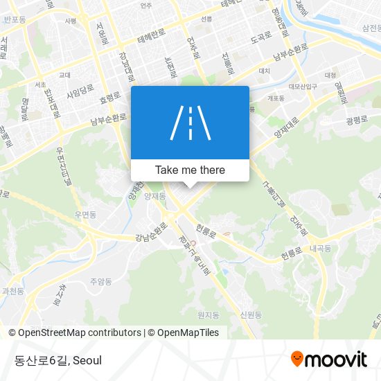 동산로6길 map