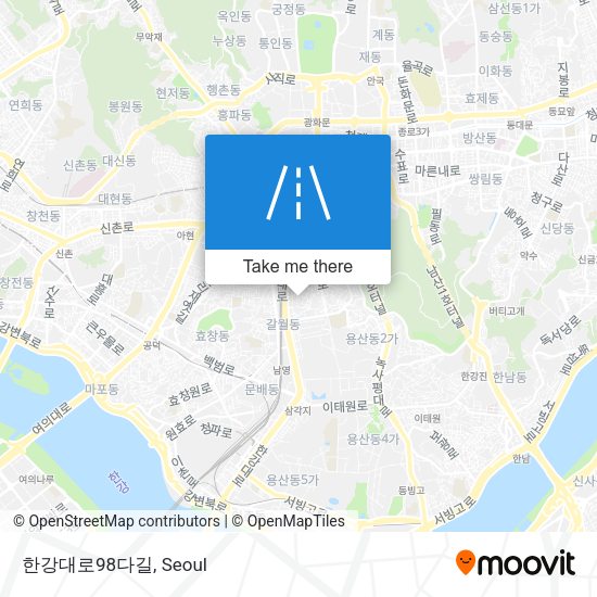 한강대로98다길 map