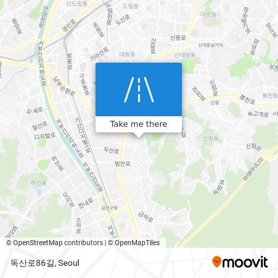 독산로86길 map