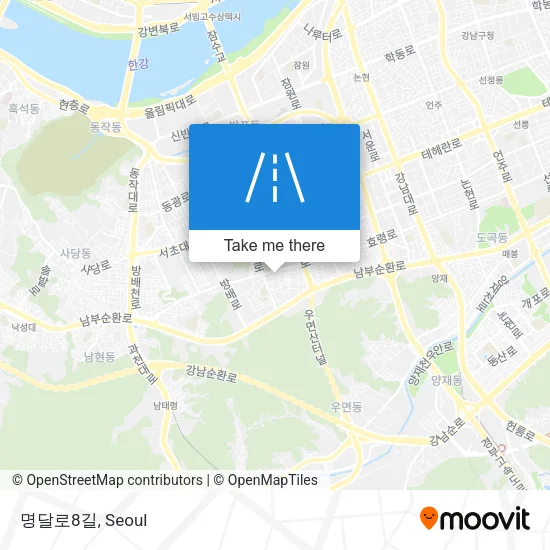 명달로8길 map