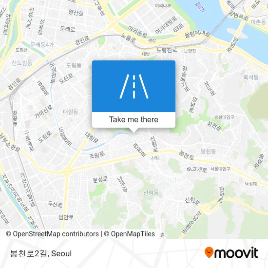 봉천로2길 map