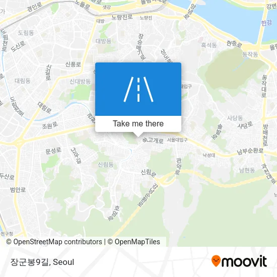 장군봉9길 map