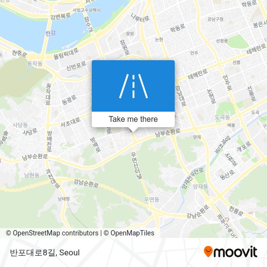 반포대로8길 map