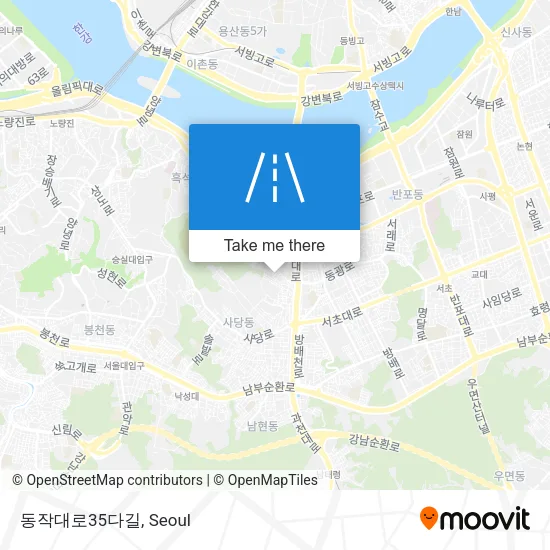 동작대로35다길 map