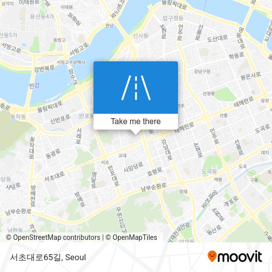 서초대로65길 map