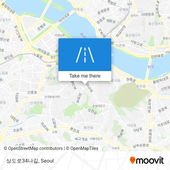 상도로34나길 map