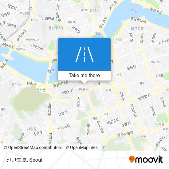 신반포로 map