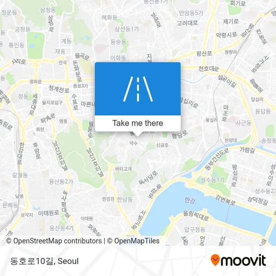 동호로10길 map
