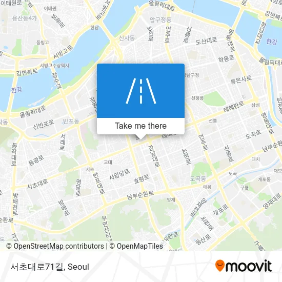 서초대로71길 map
