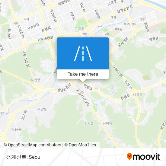 청계산로 map