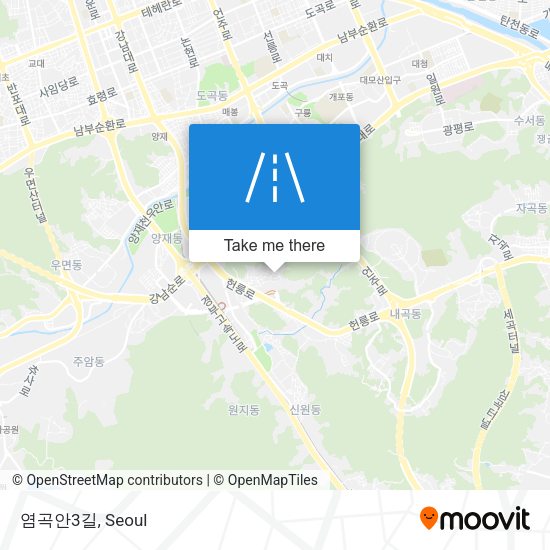 염곡안3길 map