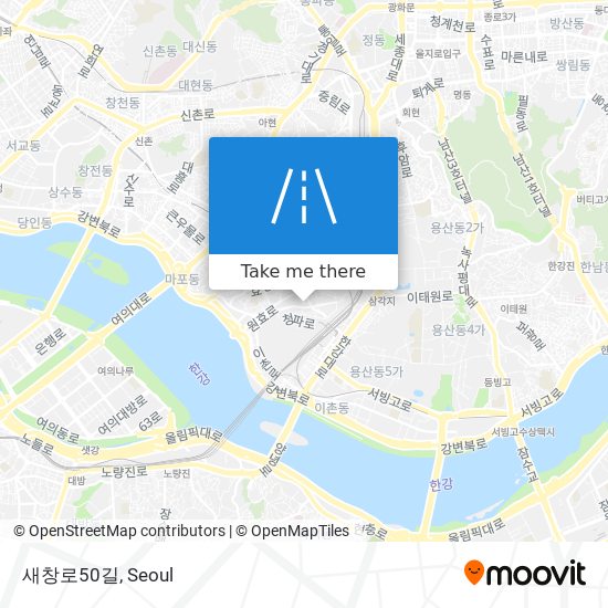 새창로50길 map