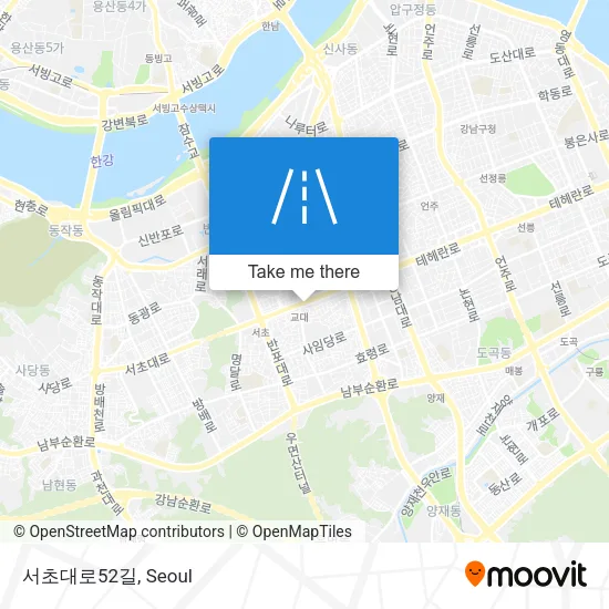 서초대로52길 map