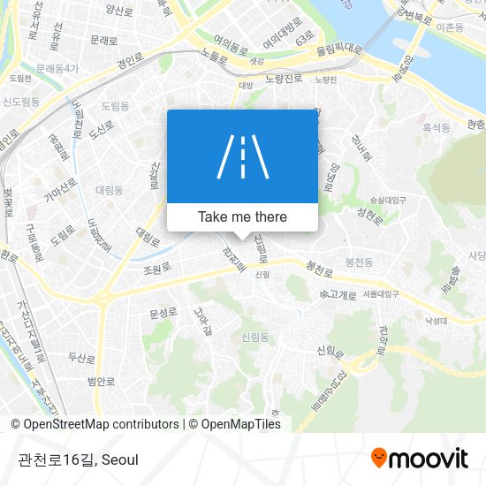 관천로16길 map