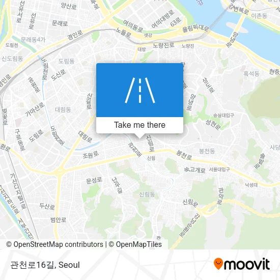 관천로16길 map
