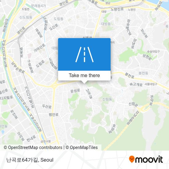 난곡로64가길 map