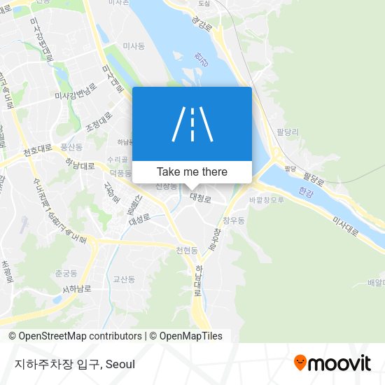 지하주차장 입구 map