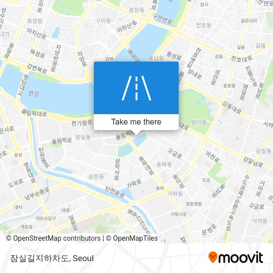 잠실길지하차도 map