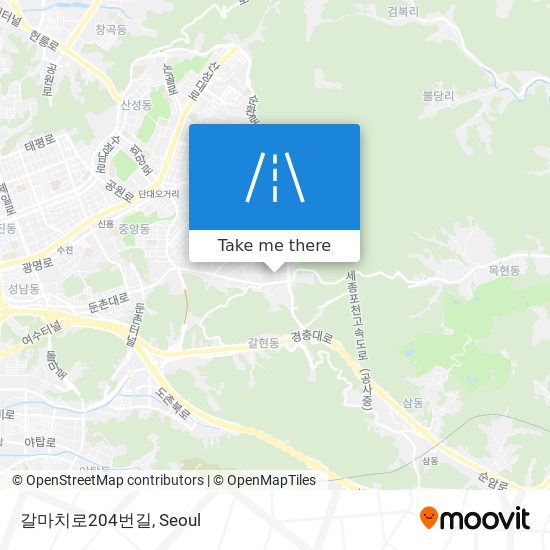 갈마치로204번길 map