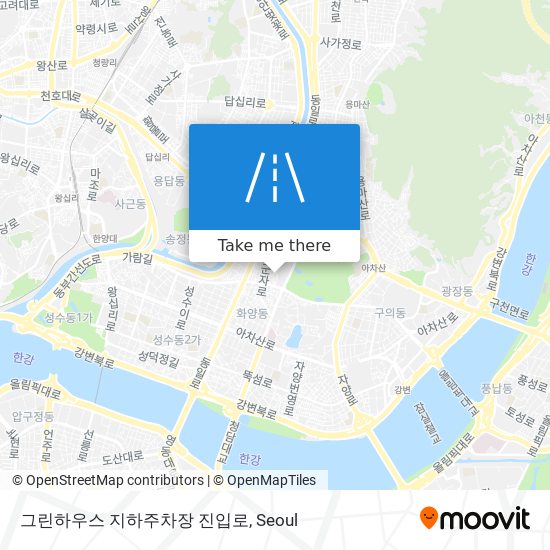 그린하우스 지하주차장 진입로 map