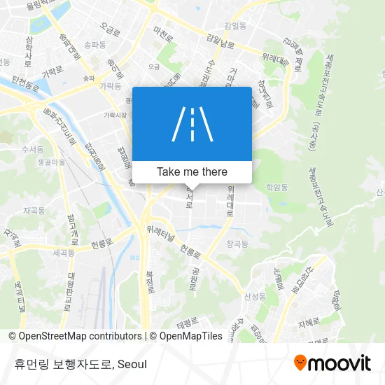 휴먼링 보행자도로 map
