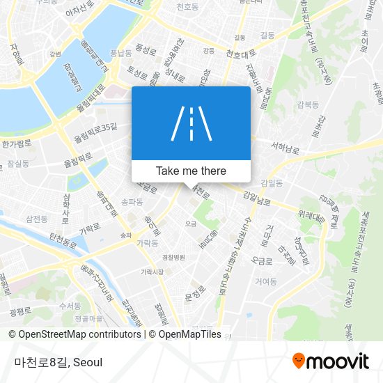 마천로8길 map