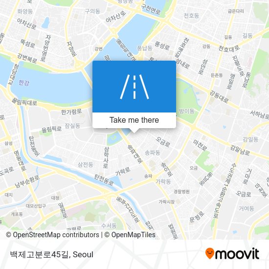 백제고분로45길 map