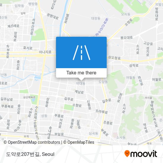 도약로207번길 map