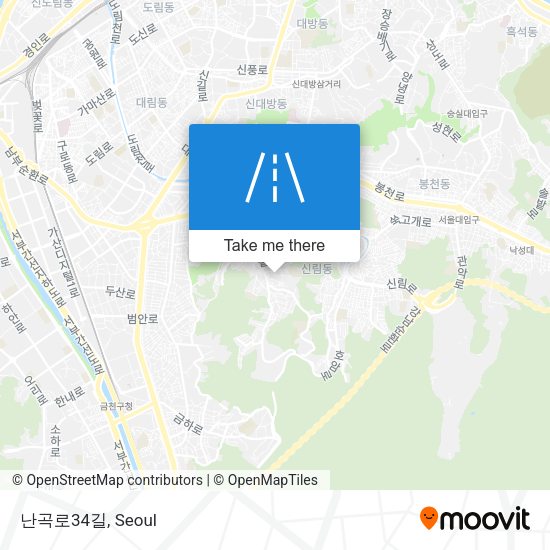난곡로34길 map