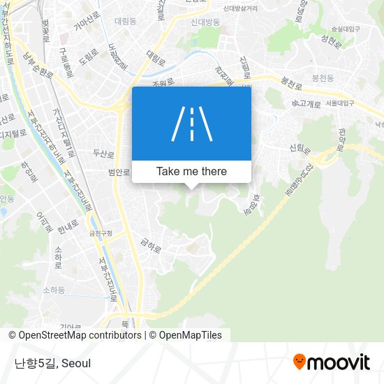 난향5길 map