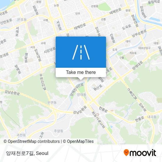 양재천로7길 map