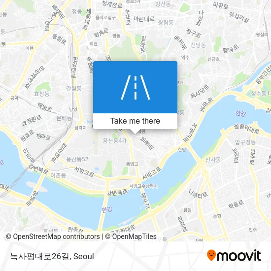 녹사평대로26길 map