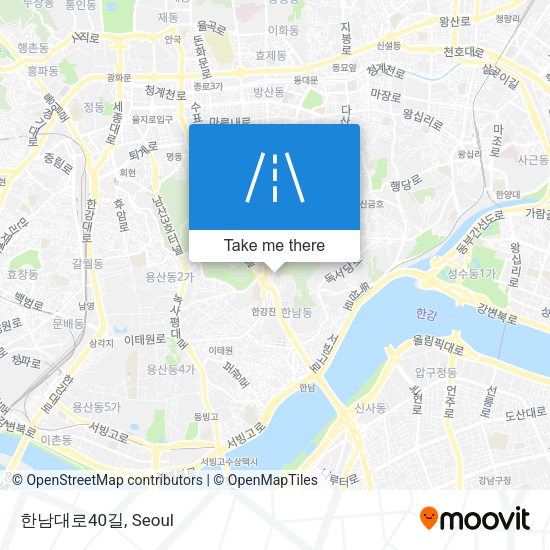 한남대로40길 map