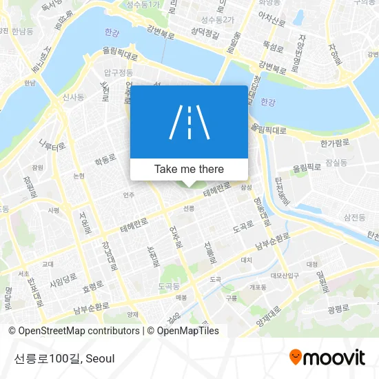 선릉로100길 map