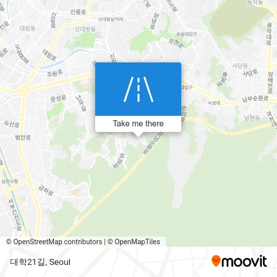 대학21길 map