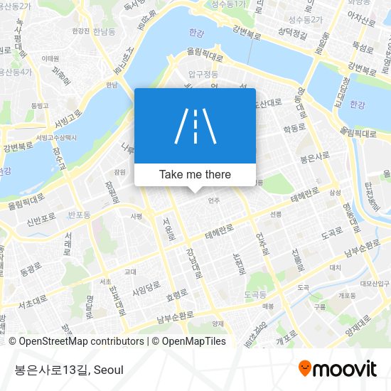 봉은사로13길 map
