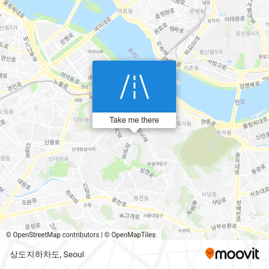 상도지하차도 map