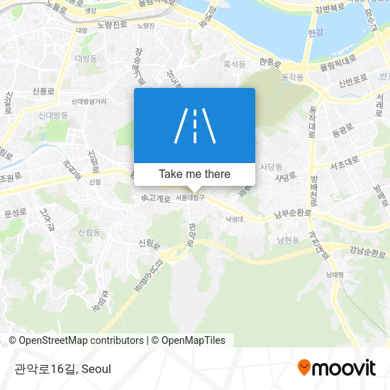 관악로16길 map