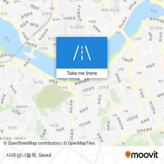 서래섬나들목 map