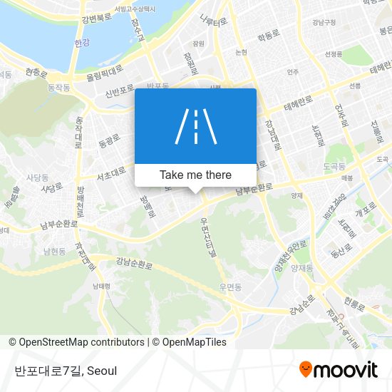 반포대로7길 map