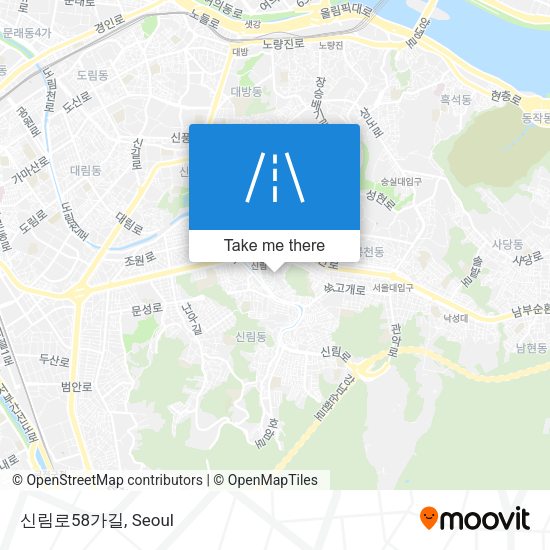 신림로58가길 map