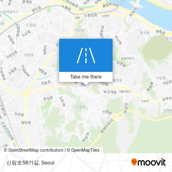 신림로58가길 map