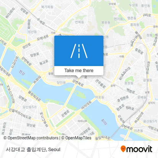 서강대교 출입계단 map