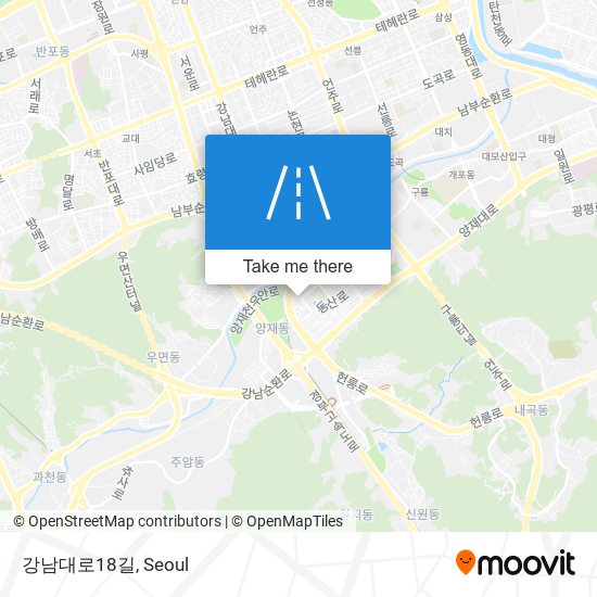 강남대로18길 map