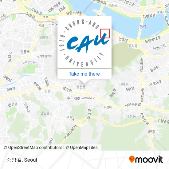 중앙길 map