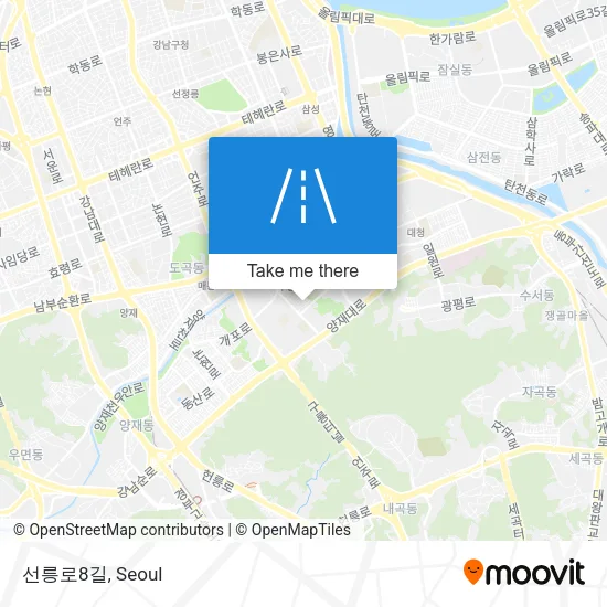 선릉로8길 map